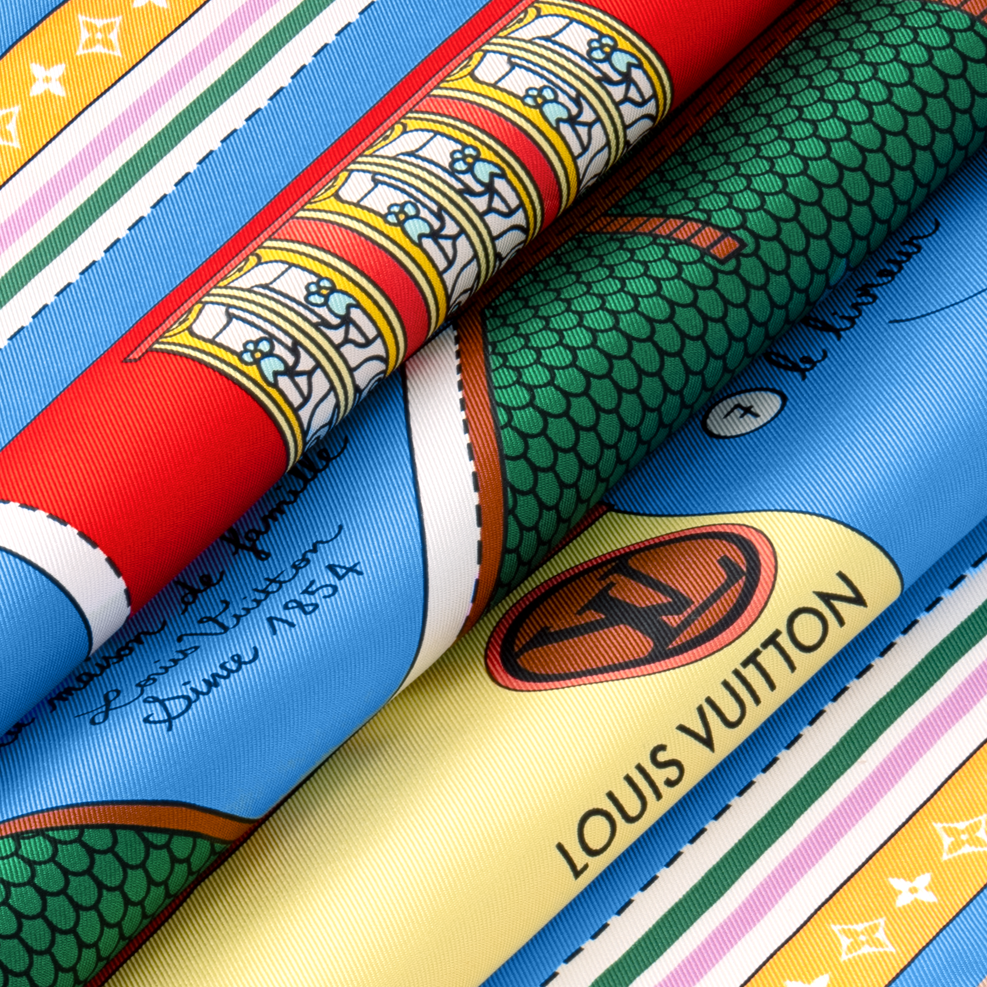 Asnieres Paper House Square 90 . in Women's Accessories Silk Squares and Bandeaus collections by Louis Vuitton (Product zoom)